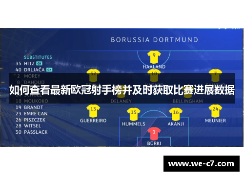如何查看最新欧冠射手榜并及时获取比赛进展数据